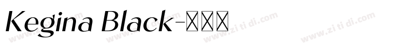 Kegina Black字体转换